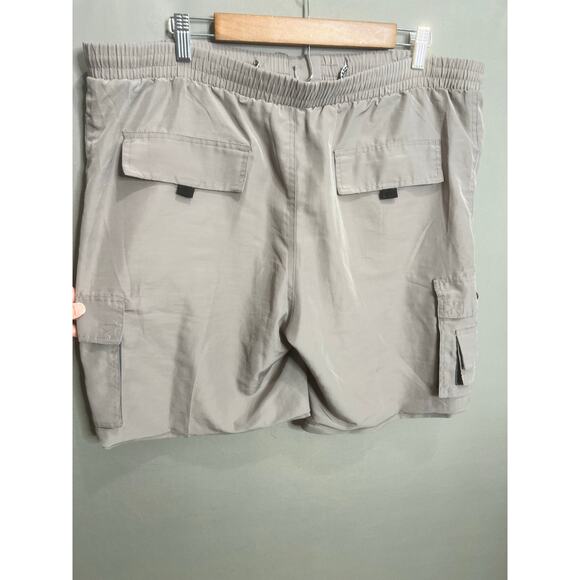 Nike Swim Sz L Shorts Light Orewood Brown Lined Pockets Stretch Comfort - Picture 2 of 16